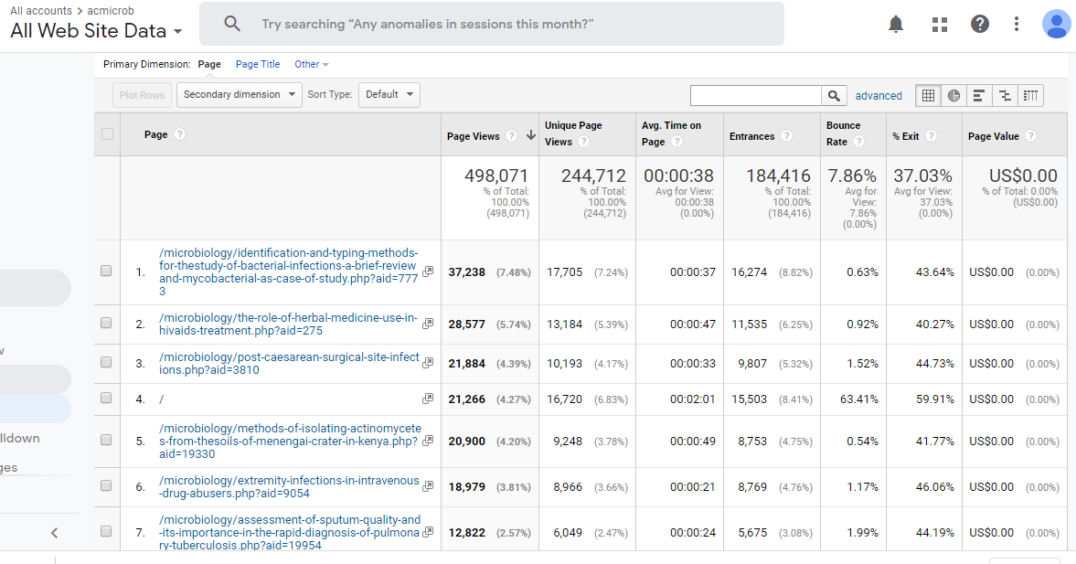 Visitor Analysis Report