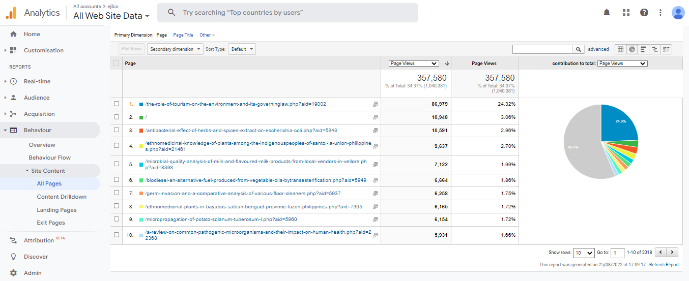 Visitor Analysis Report