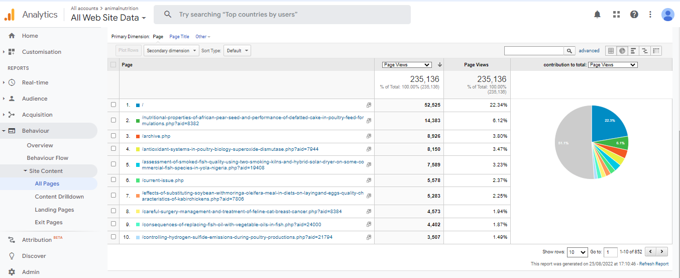 Visitor Analysis Report