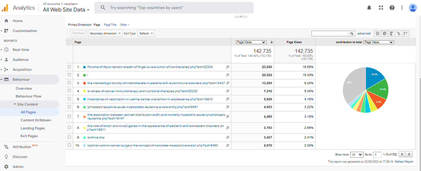 Visitor Analysis Report