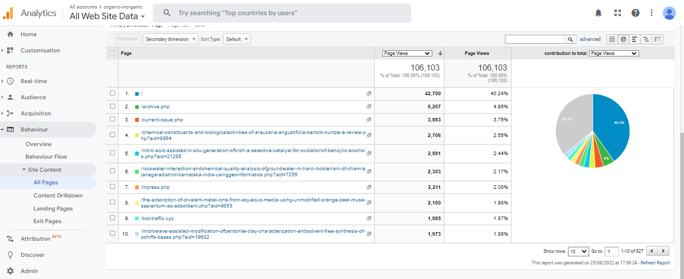 Visitor Analysis Report