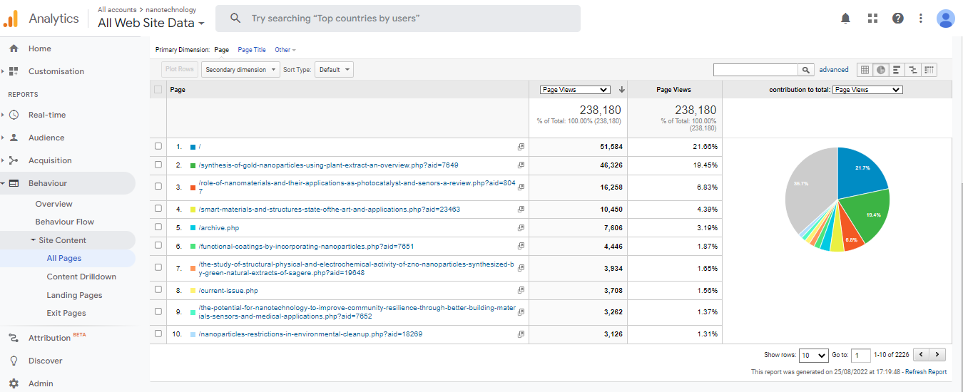 Visitor Analysis Report