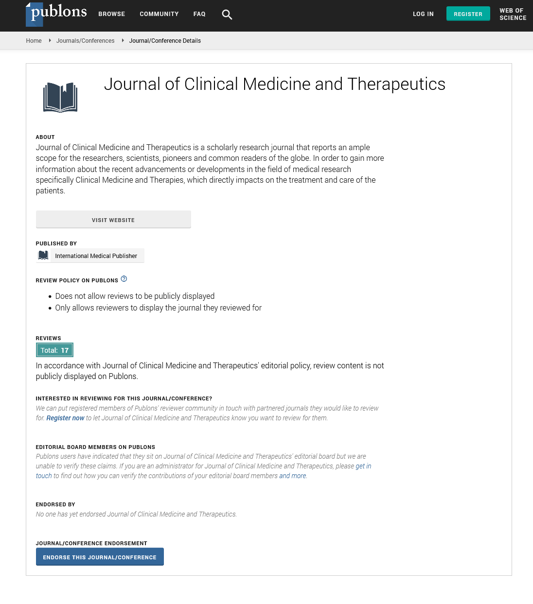 Clinical journal medicine of Science Journal