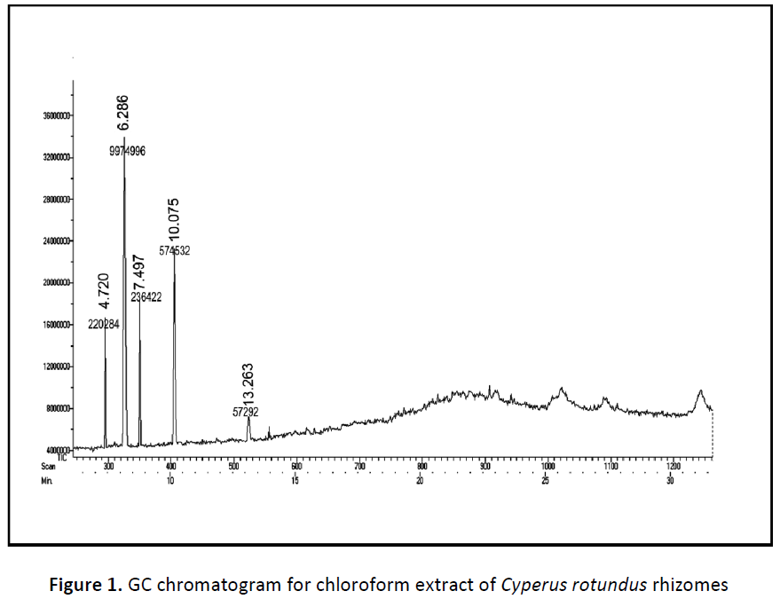 ethnomedicine-chromatogram-chloroform-rhizomes