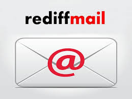 Rediffmail login interface showing rediffmail.com sign-in form with username and password fields